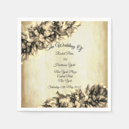 Guardanapo De Papel Casamento de Elegante Natural Abstrato moderno