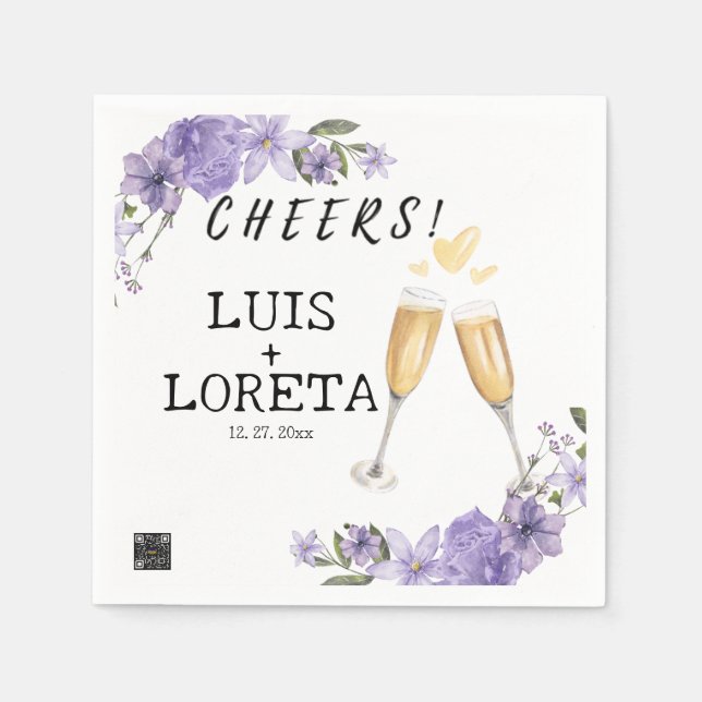 Guardanapo De Papel Casamento de Escrituras Napkins (Frente)