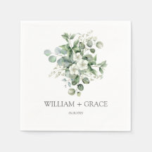 Casamento de Eucalyptus aquarela Rustic Greenery