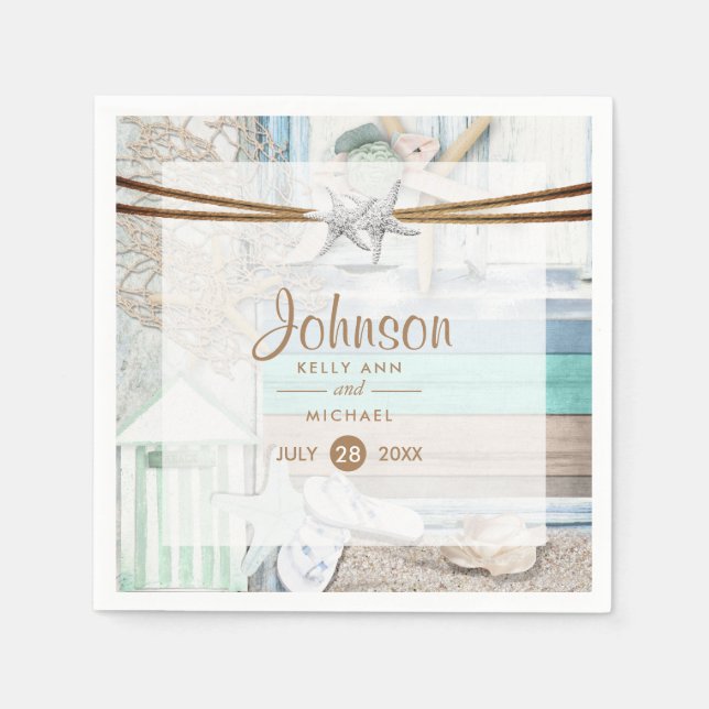 Guardanapo De Papel Casamento de fachada (Frente)