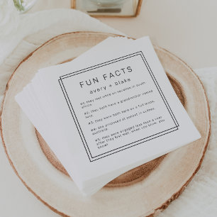 Guardanapo De Papel Casamento de Fato de Divertimento Moderno e Minima