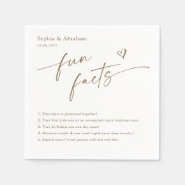 Guardanapo De Papel Casamento de fatos divertidos do Casal moderno