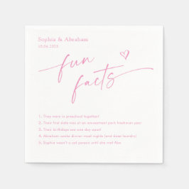 Guardanapo De Papel Casamento de fatos divertidos do Casal moderno