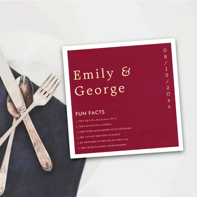 Guardanapo De Papel Casamento de Fatos Dourados da Brincadeira Clássic (Criador carregado)