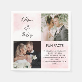 Guardanapo De Papel Casamento de Fatos Simples de Diversão de Foto do 