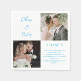 Guardanapo De Papel Casamento de Fatos Simples de Diversão de Foto do 