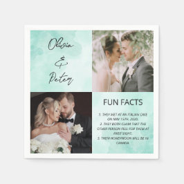 Guardanapo De Papel Casamento de Fatos Simples de Diversão de Foto do 