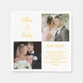 Guardanapo De Papel Casamento de Fatos Simples de Diversão de Foto do 