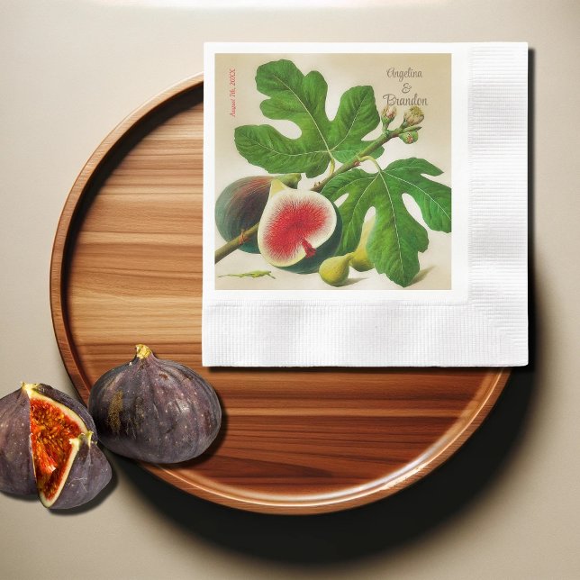 Guardanapo De Papel Casamento de figos vegetais (Criador carregado)
