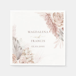 Guardanapo De Papel casamento de flores boho