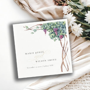 Guardanapo De Papel Casamento De Folhagem De Vidro De Vidro Chic
