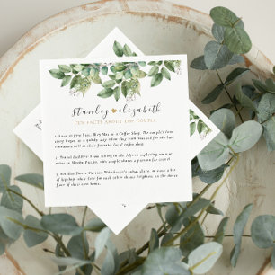 Guardanapo De Papel Casamento de Folhagem Dourada e Verde Botânico Rus
