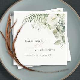 Guardanapo De Papel Casamento de Foliage Fern Eucalyptus Greenery