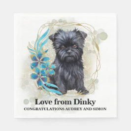 Guardanapo De Papel Casamento De Fotos De Cachorro Tropical Affen Pins