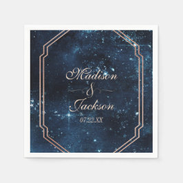 Guardanapo De Papel Casamento de Galáxia Celestial da Estrela Noturna