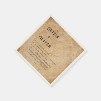 Guardanapo De Papel Casamento de galos de galos de madeira russa