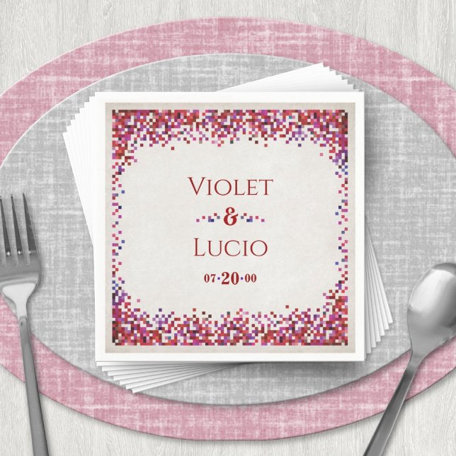 Guardanapo De Papel Casamento de Geek de Vídeo (Criador carregado)