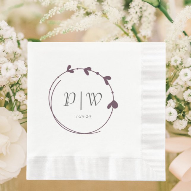 Guardanapo De Papel Casamento de Glóbulos Simples (In Situ Wedding)