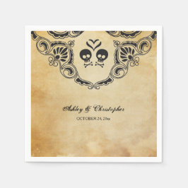 Guardanapo De Papel Casamento de Halloween Cocktail Napkin - Gótico