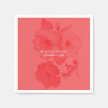 Casamento de Hibiscus Watercolor Elegante