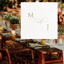 Casamento de Iniciais de Script de Casal Dourado E