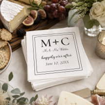 Casamento de Iniciais Minimalista Moderna 