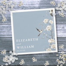 Casamento de Jardim Floral Dusty Blue Chinoiserie
