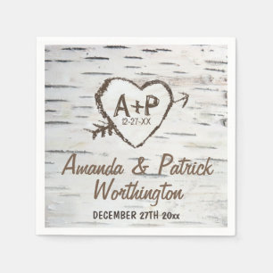 Guardanapo De Papel Casamento de Latido de Árvore de Birch Russo do Pa