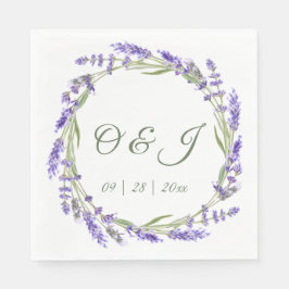 Guardanapo De Papel Casamento de Lavanda de Watercolor Boho