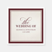 Casamento de Luxo Burgundy Formal com Dinheiro Ant