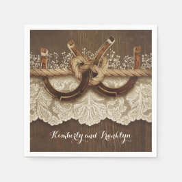 Guardanapo De Papel Casamento de Madeira de Loco