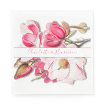 Casamento de Magnolia, Cor de Água Rosa Floral Ele