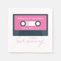 Casamento de Mixtape Retro Azul