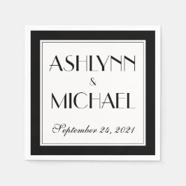 Guardanapo De Papel Casamento de Na moda Moderno Elegante