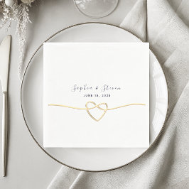 Guardanapo De Papel Casamento de Napkins com Coração