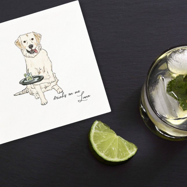 Guardanapo De Papel Casamento de Ouro de Creme Inglês (Criador carregado)