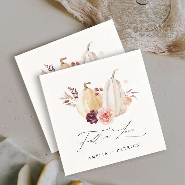 Guardanapo De Papel Casamento de Outono com Abóbora de Paixão (Criador carregado)