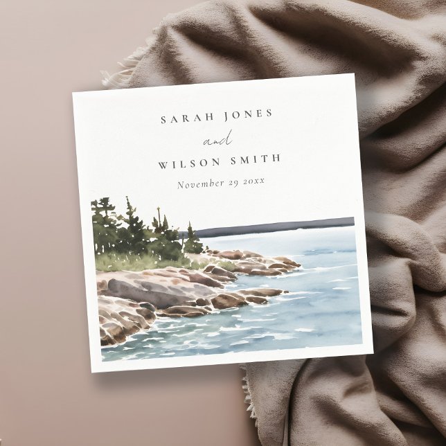 Guardanapo De Papel Casamento de paisagens de proteção das águas de mo (Criador carregado)