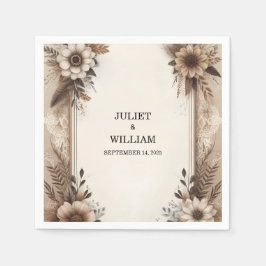 Guardanapo De Papel Casamento de Papel de Reciclado de Madeira de Qued