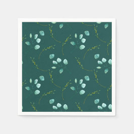 Guardanapo De Papel Casamento de Pedras Aquáticas do Jardim Azul