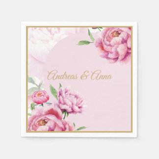 Guardanapo De Papel Casamento de Peônia