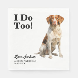 Guardanapo De Papel Casamento De Pet Brittany Spaniel
