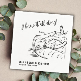 Guardanapo De Papel Casamento de Pet de Gato Negra Mínimo Negro Engraç