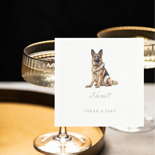 Guardanapo De Papel Casamento de Pet de German shepherd Personalizado