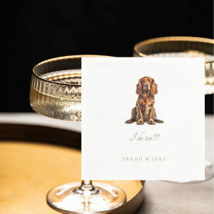 Guardanapo De Papel Casamento de Pet do Cocker Spaniel Personalizado N
