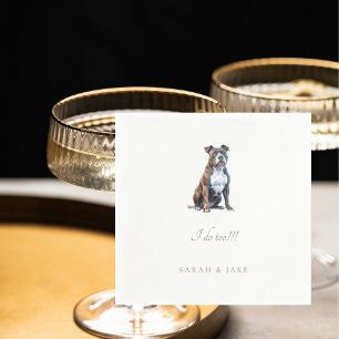 Guardanapo De Papel Casamento de Pit Bull Terrier Pet Napkins