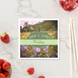 Guardanapo De Papel Casamento de Prados de Flores de Cottagecore