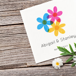 Guardanapo De Papel Casamento de primavera das Flores Hipotecas Brilha