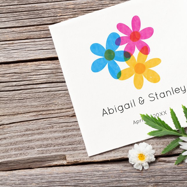 Guardanapo De Papel Casamento de primavera das Flores Hipotecas Brilha (Criador carregado)