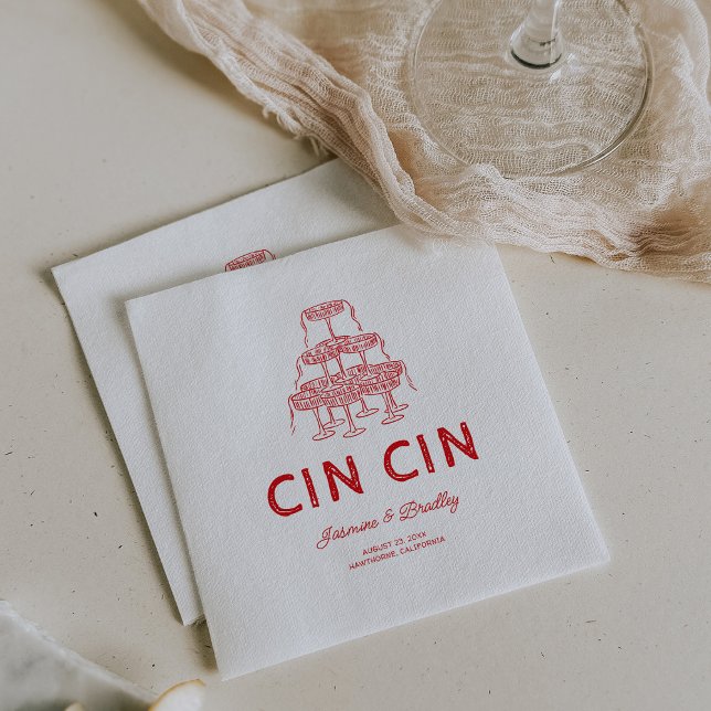 Guardanapo De Papel Casamento de rabisco (Criador carregado)